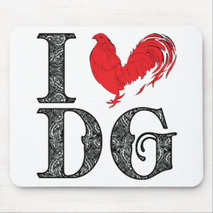 I heart Dos Gallos Mouse Pad