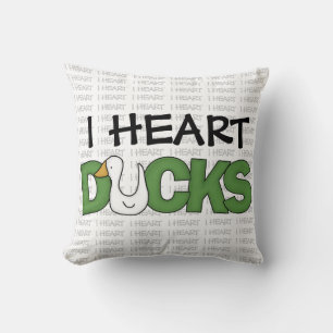 I Heart Ducks Cushion