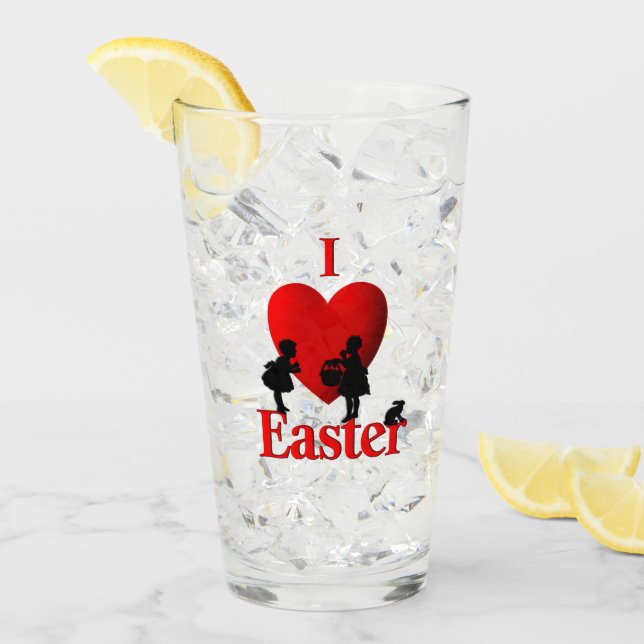 I Heart Easter Glass (Front Ice)