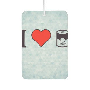 I Heart Eating A Soup In Can Car Air Freshener
