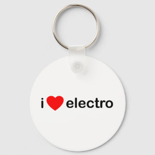 I Heart Electro Key Ring