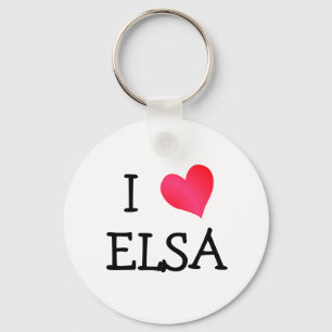 I Heart Elsa Key Ring
