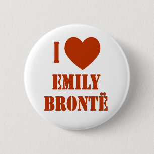 I Heart Emily Bronte 6 Cm Round Badge
