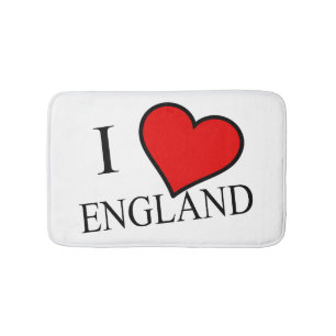 I Heart England bk bmcnt Bath Mat