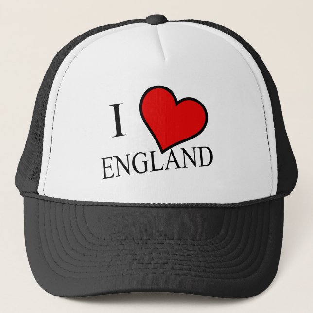 I Heart England bk thcnt Trucker Hat (Front)