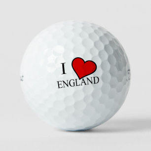 I Heart England bk tpv1 gbcnt Golf Balls