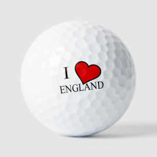 I Heart England bk va gbcnt Golf Balls