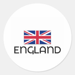 I HEART ENGLAND CLASSIC ROUND STICKER