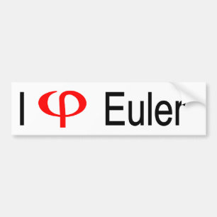 I heart Euler Bumper Sticker