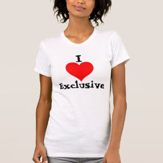 I Heart Exclusive (white tee) T-Shirt