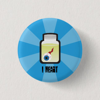 I Heart Eyeballs 3 Cm Round Badge