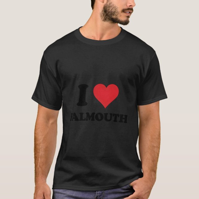 I Heart Falmouth Love Uk T-Shirt (Front)