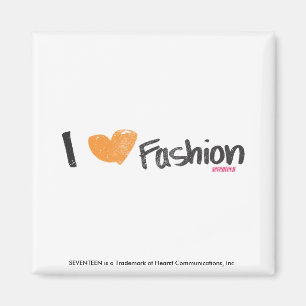 I Heart Fashion Orange Magnet