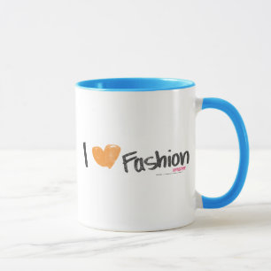 I Heart Fashion Orange Mug