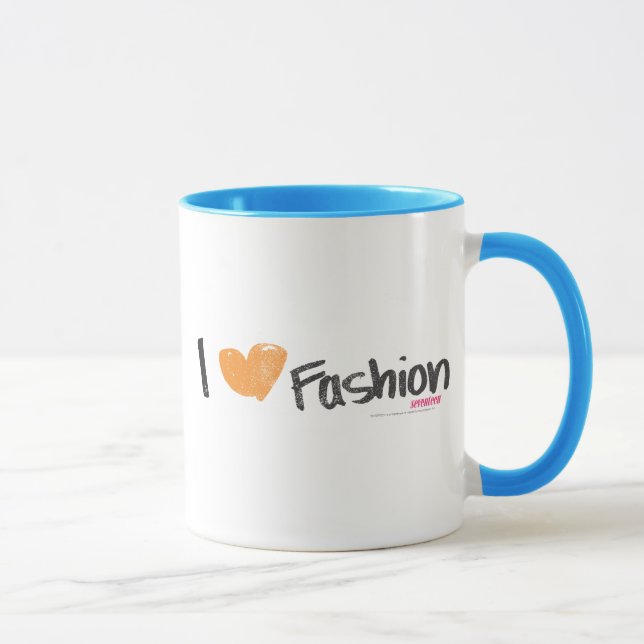 I Heart Fashion Orange Mug (Right)