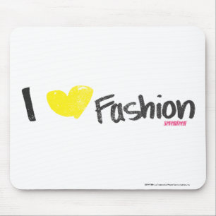 I Heart Fashion Pink Mouse Pad