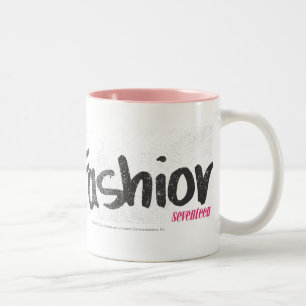 I Heart Fashion Pink Two-Tone Coffee Mug