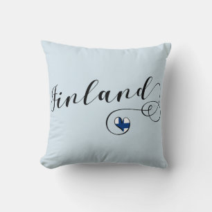 I Heart Finland, Finnish Flag Cushion