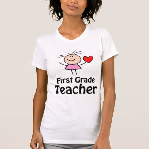 I Heart First Grade Teacher T-Shirt