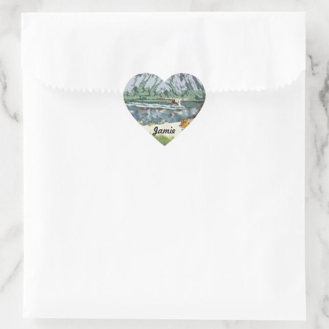 I Heart Fishing Sticker (Bag)