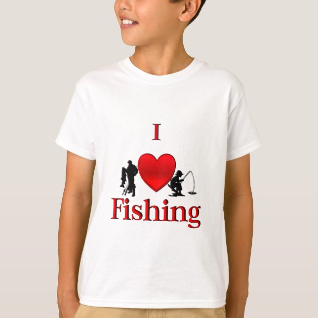 I Heart Fishing T-Shirt (Front)