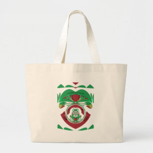 I Heart Flag - Love Ethiopia Red Golden Green Large Tote Bag