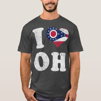 I Heart Flag of Ohio T-Shirt