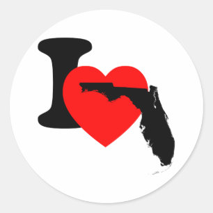 I Heart Florida Classic Round Sticker