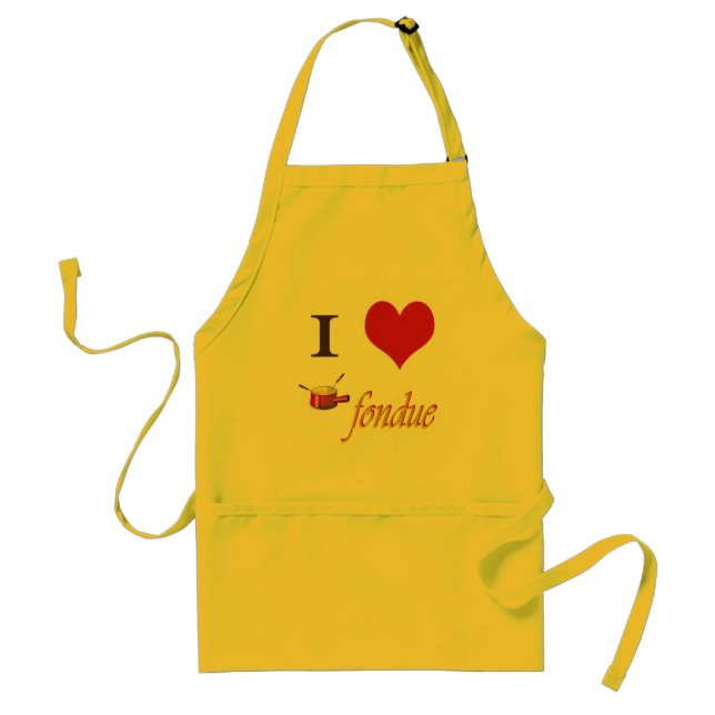 i heart fondue standard apron (Front)