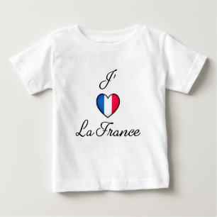 "I heart France" French Pride "J'adore La France"  Baby T-Shirt