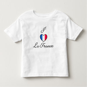 "I heart France" French Pride "J'adore La France" Toddler T-Shirt