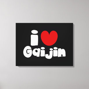i heart Gaijin Canvas Print