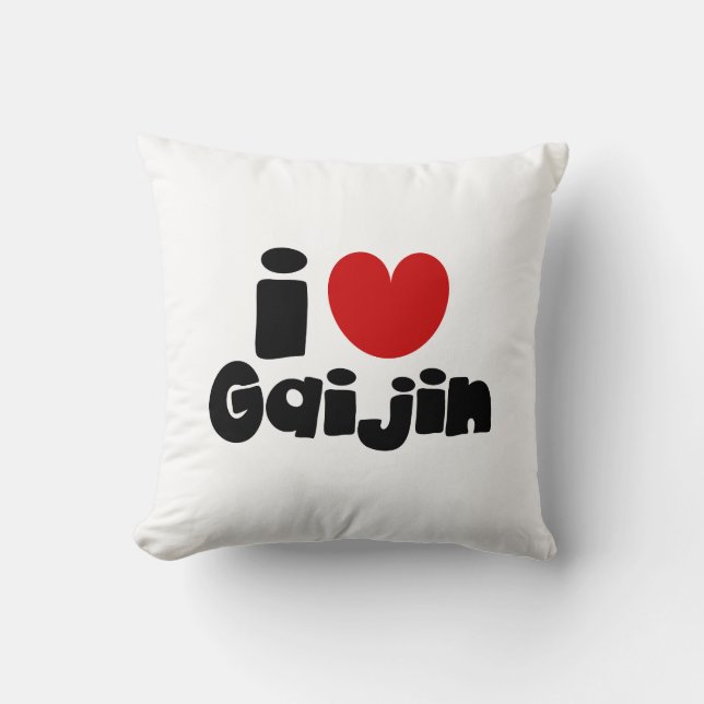 i heart Gaijin Cushion (Front)