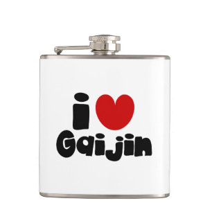 i heart Gaijin Hip Flask