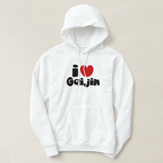 i heart Gaijin Hoodie (Design Front)
