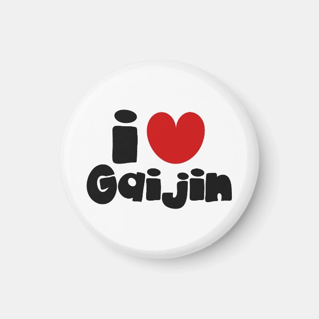 i heart Gaijin Magnet (Front)
