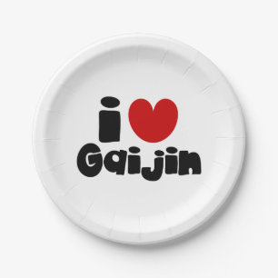i heart Gaijin Paper Plate