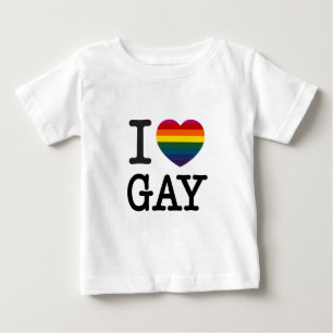 I heart Gay Rainbow Heart Baby T-Shirt