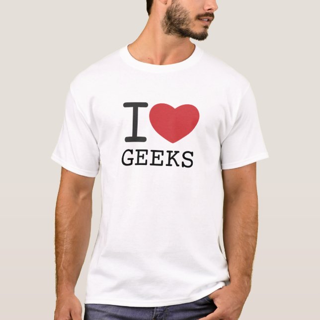 I HEART GEEKS customisable T-Shirt (Front)