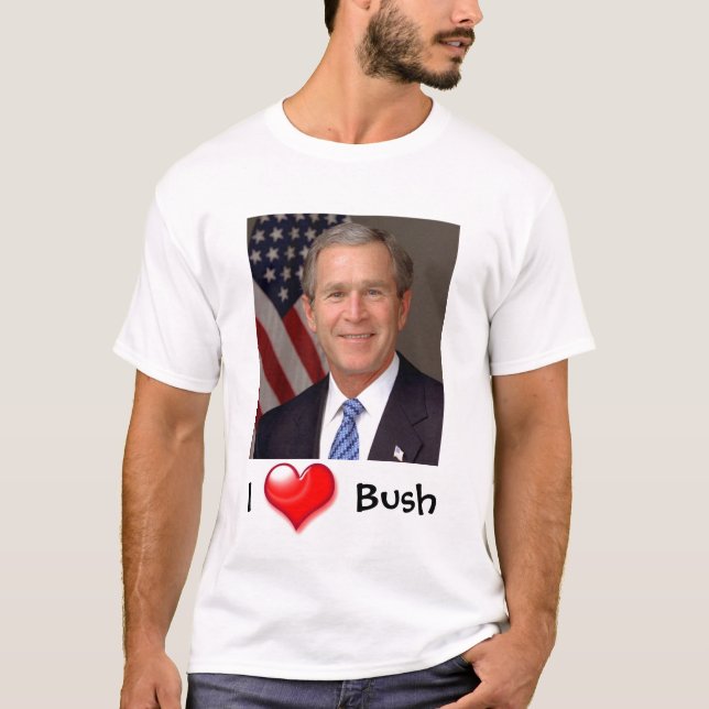 I Heart George Bush T-Shirt (Front)