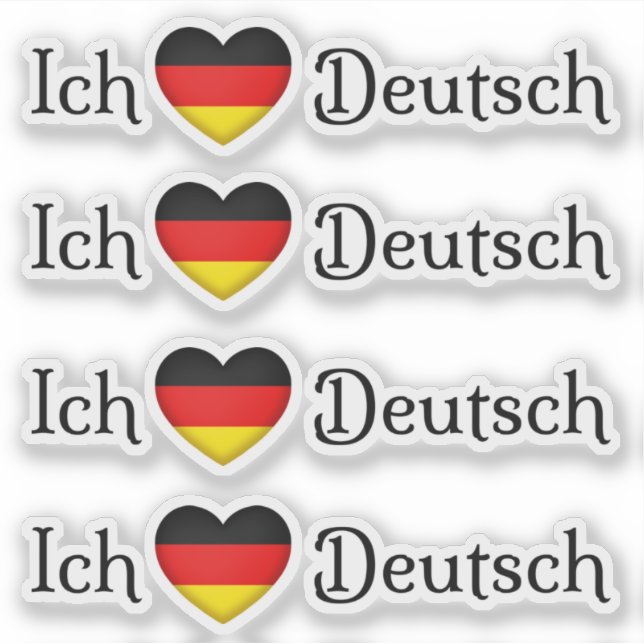 "I Heart German" Favourite Language School Subject (Front)