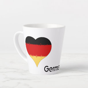 I Heart Germany German Flag  Latte Mug