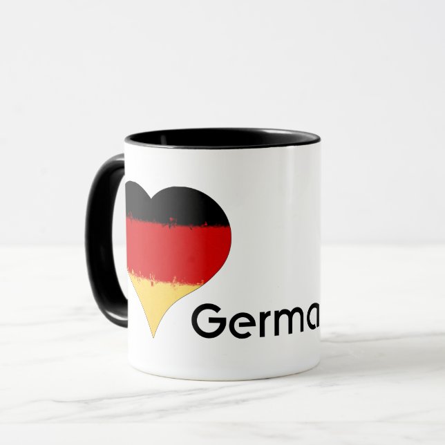 I Heart Germany German Flag  Mug (Front Left)