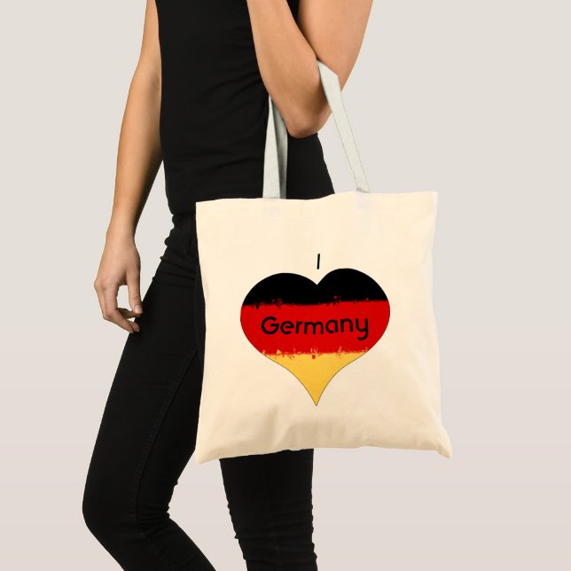 I Heart Germany German Flag  Tote Bag (Front (Product))