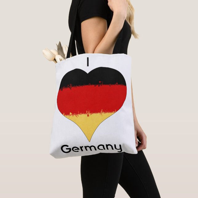 I Heart Germany German Flag  Tote Bag (Close Up)