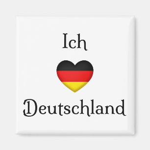 "I Heart Germany" German Pride World Traveller Magnet