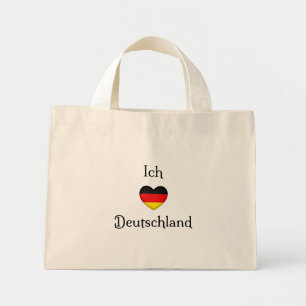 "I heart Germany" German Pride World Traveller Mini Tote Bag