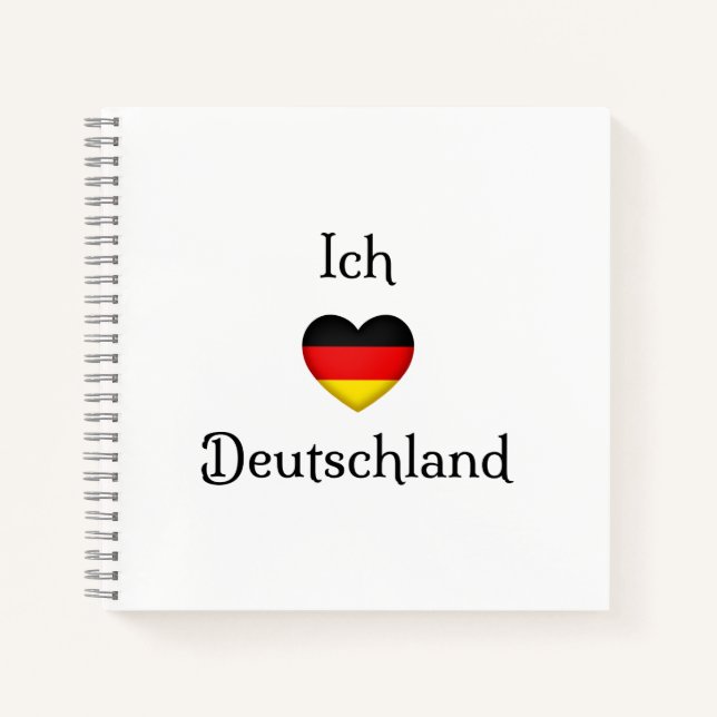 "I heart Germany" German Pride World Traveller Notebook (Front)