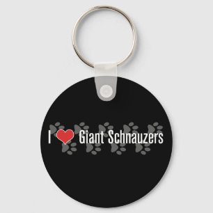 I (heart) Giant Schnauzers Key Ring