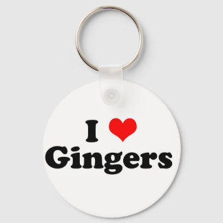 I Heart Gingers Key Ring
